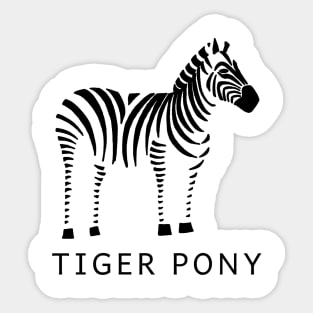 Tiger Pony Sticker